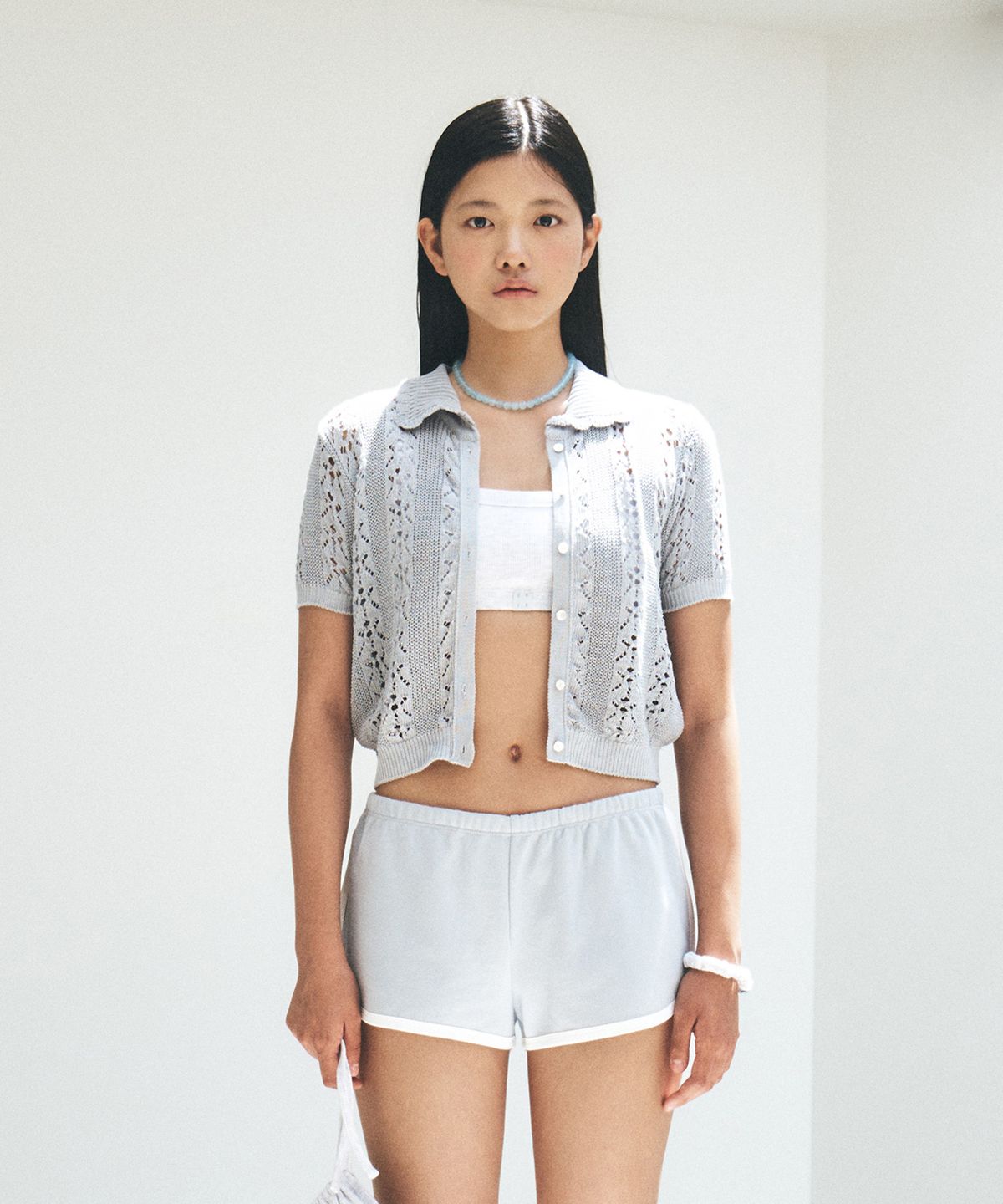 그로브(GROVE) KIKO SKASHI HS CARDIGAN_BLUE GREY