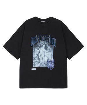 네오 바로크 그래픽 티셔츠 [블랙]