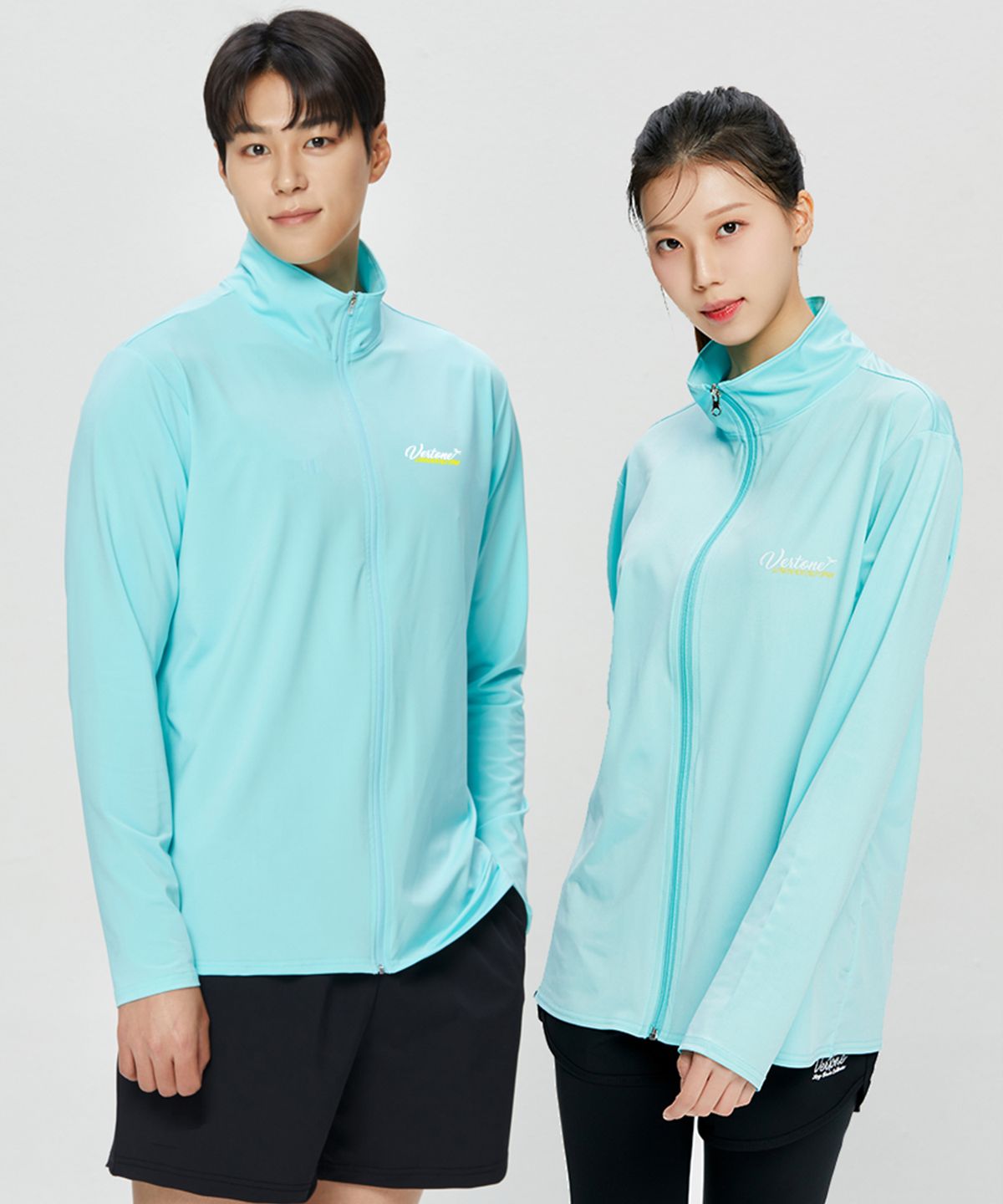 베르톤(VERTONE) 루즈핏 집업 래쉬가드 민트