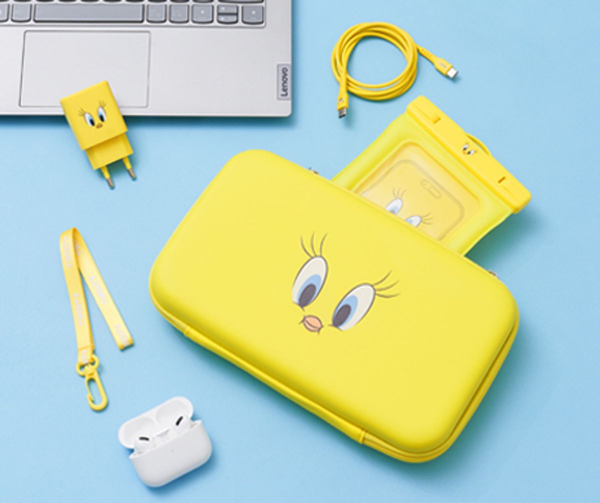 데이니즈(DAYNEEDS) 트위티 스마트폰 여행용 set (방수팩+CtoC케이블+고속충전기+파우치)