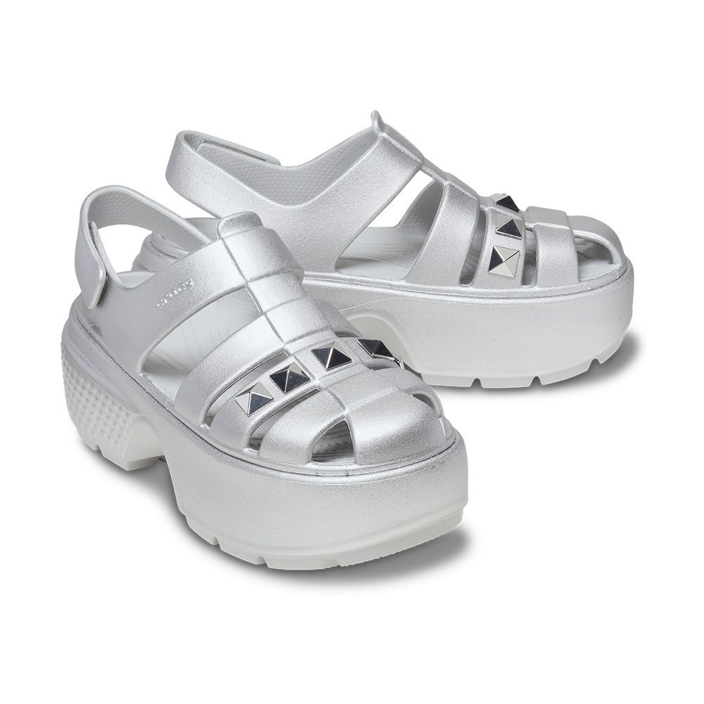 正規品] Crocs パブリックSTOMP STUDMTLLCFISHERMANSANDAL SV