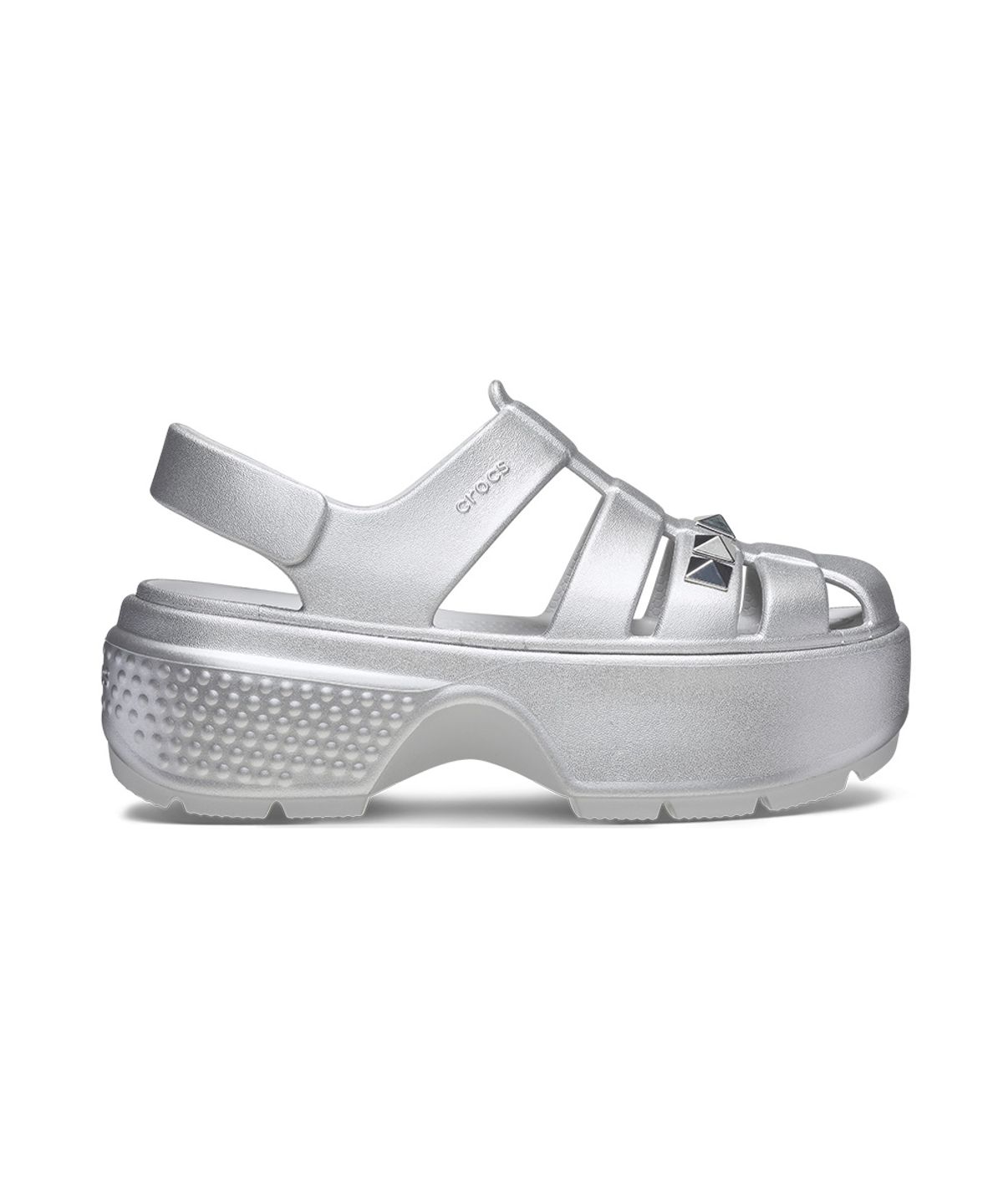 크록스(CROCS) 공용 스톰프 스터드 MTL LC 피셔맨 샌들 SV (24SUSD210409)