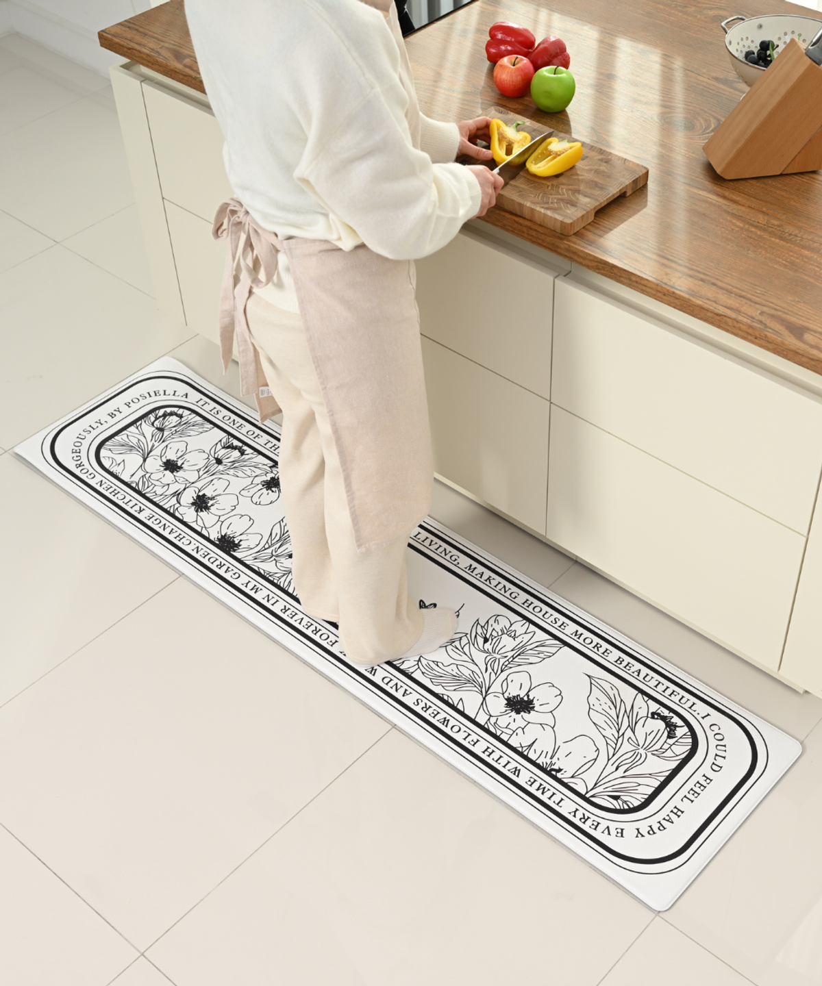 포시엘라(POSIELLA) pvc 주방 매트 북유럽 10T