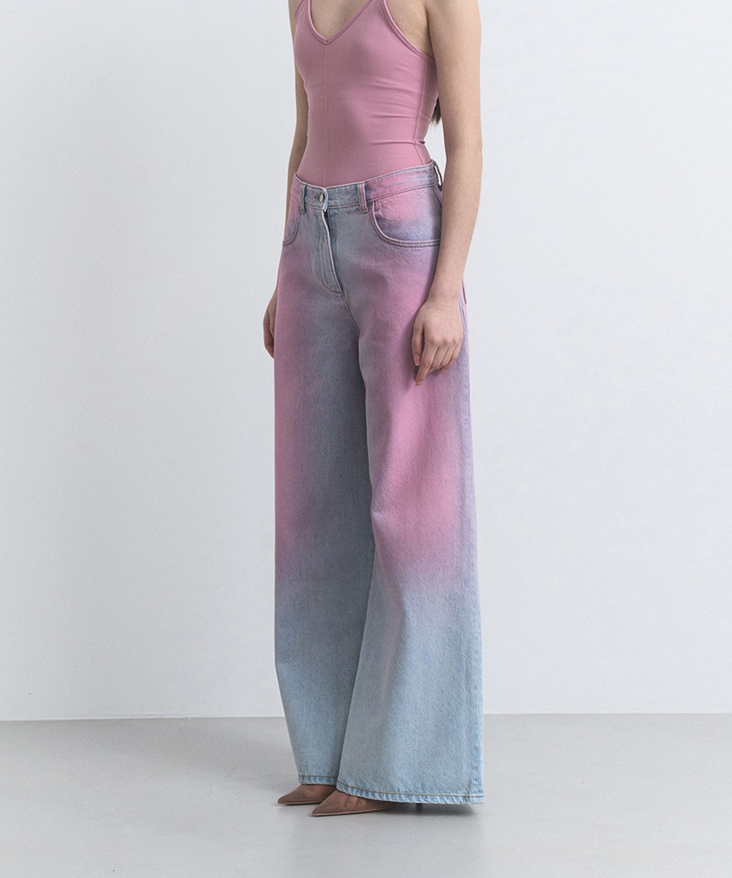 【蓮】 PORTA SHADOW DYEING DENIM PANTS MUSINSA | PORTA SHADOW DYEING DENIM PANTS, PINK DENIM