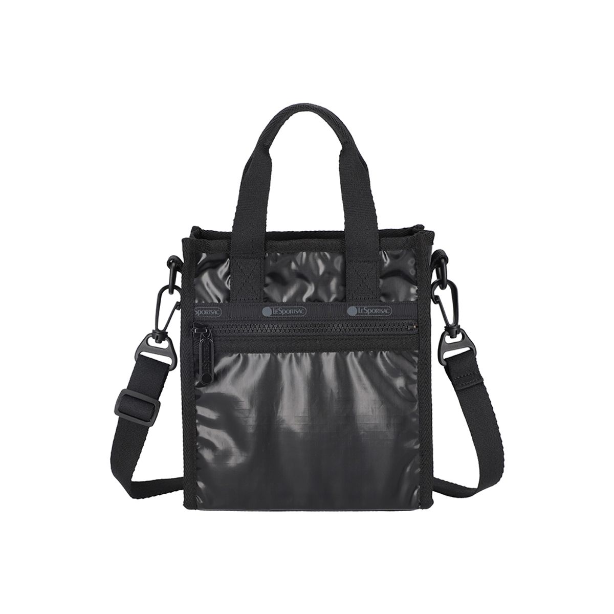 레스포색(LESPORTSAC) 블랙 샤인 미니 N/S 토트백 [3714.M135]