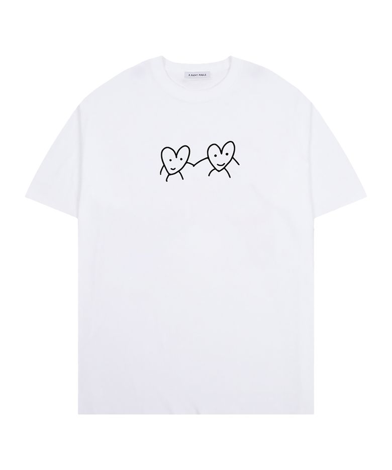 Love hand loose tee (white)