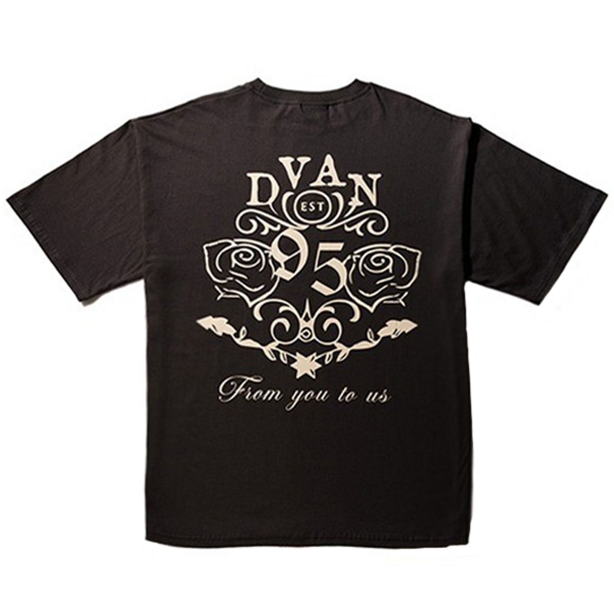 드반(DVÀN) JARDIN DE DVAN HALF SLEEVE T-SHIRT (CHARCOAL) 자뎅 드 드반 티셔츠 (차콜)