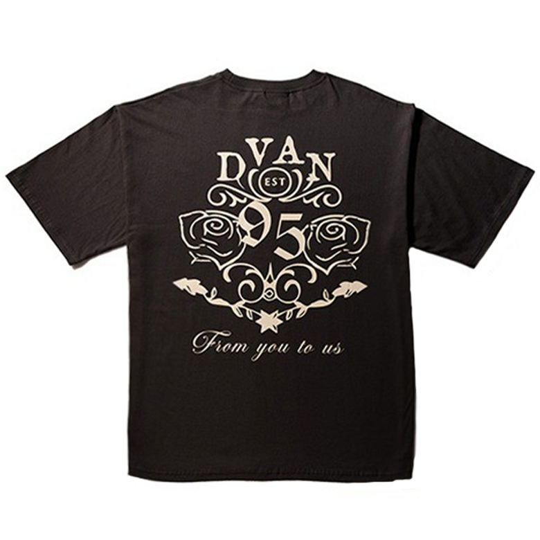 JARDIN DE DVAN HALF SLEEVE T-SHIRT (CHARCOAL) 자뎅 드 드반 티셔츠 (차콜)