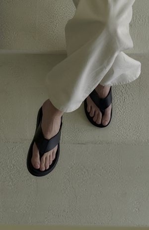 플립플랍 패브릭 쪼리 레더 슬리퍼 SFT-402