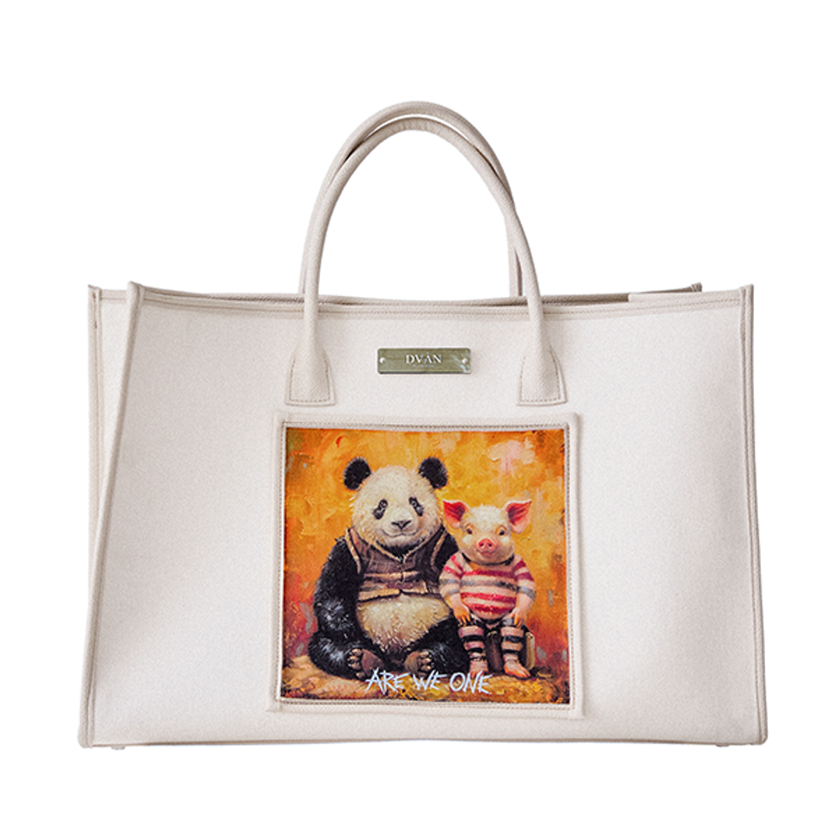 드반(DVÀN) FRAME IN GALLERY TOTEBAG LARGE (IVORY) 프레임인갤러리 토트백 라지 (아이보리)
