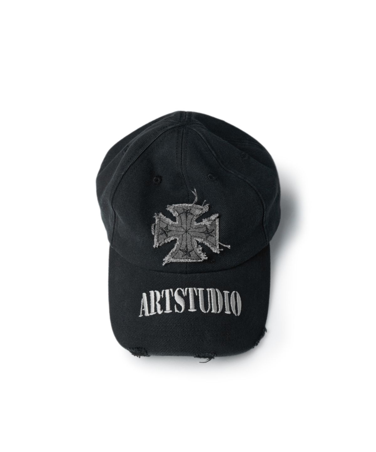 이티씨이(ETCE) Cross Destroyed Cap (Black)