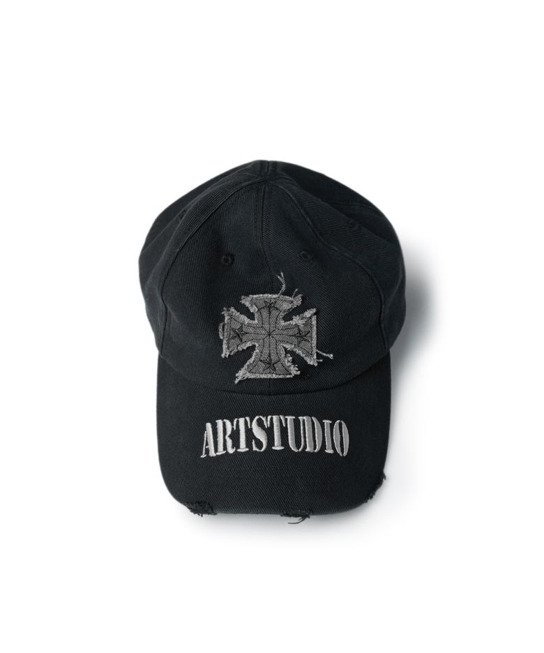 Cross Destroyed Cap (Black)