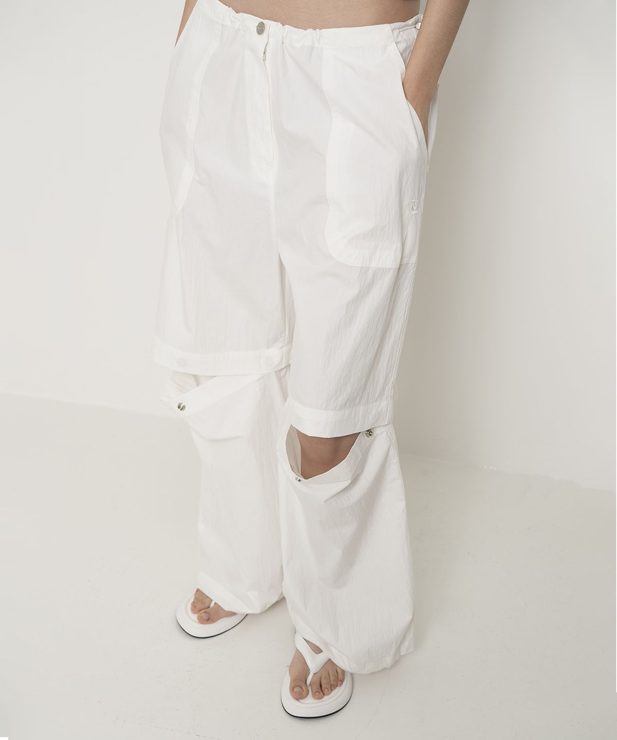 더포르타(THEPORTA) DETACHABLE TWO-WAY PANTS, IVORY