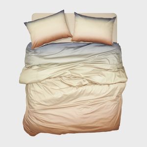 선셋 그라데이션 베딩 이불 베개 커버 세트 - 베이지(SS/Q/K)