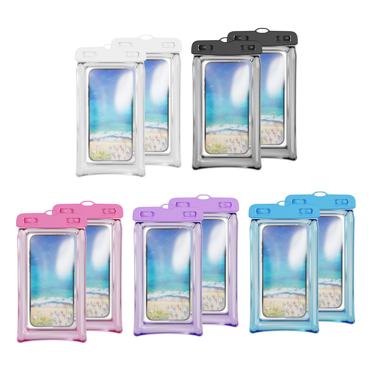 디버스(DEVERS) 워터 프로프팩 프리미엄 스마트폰 방수팩 2PACK
