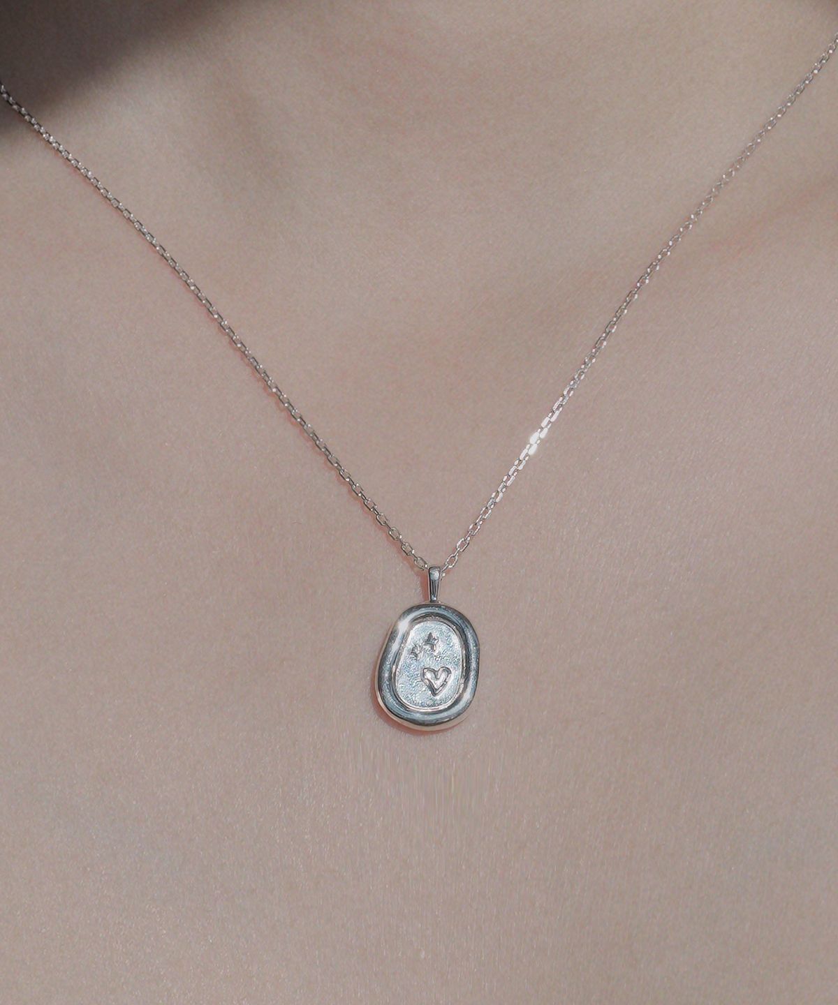 포스트루드(POSTLUDE) [SILVER HEART SCAPE ROUGH PENDANT N