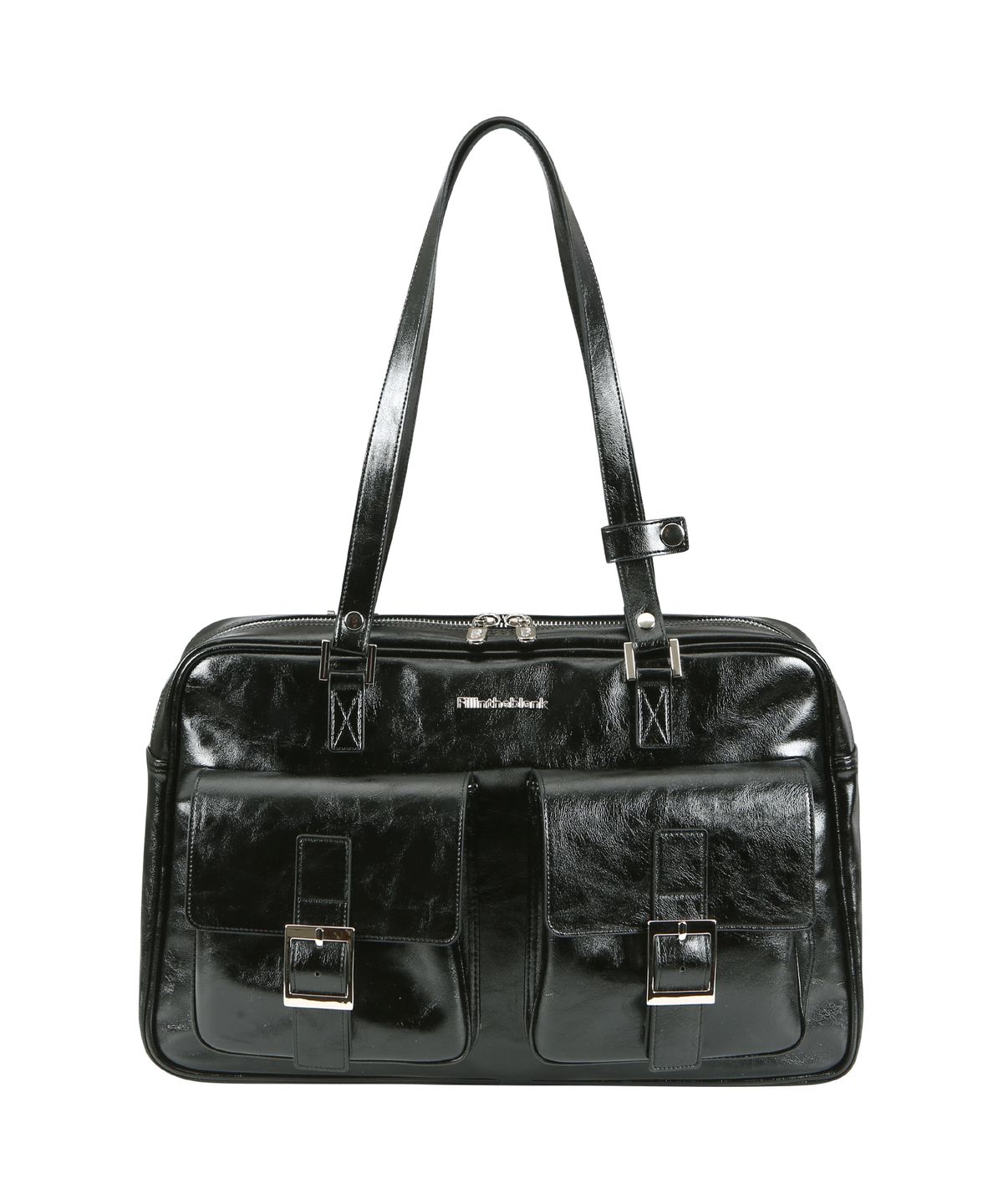 필인더블랭크(FILLINTHEBLANK) PK Shoulder Bag (glossy)(black)