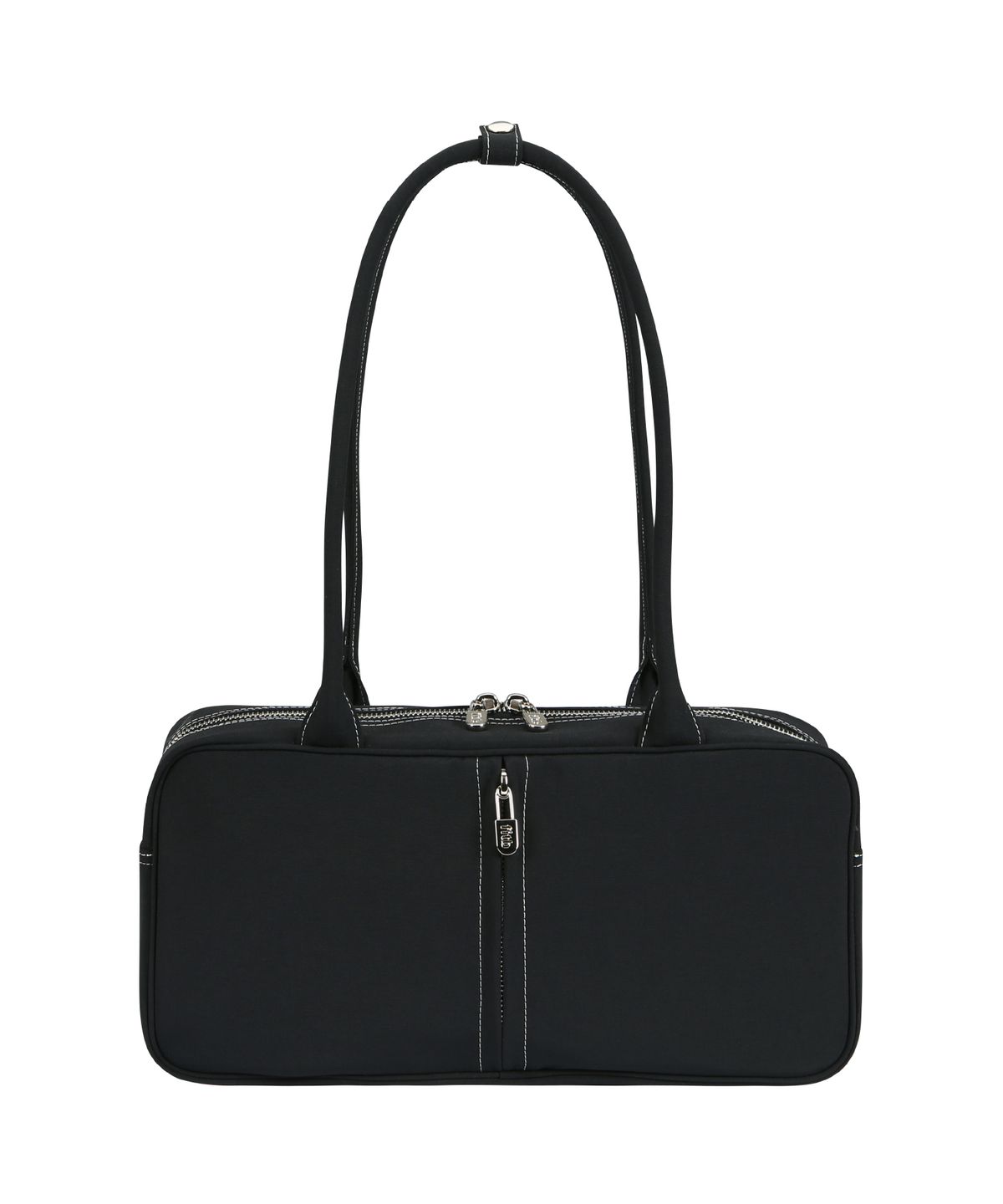 필인더블랭크(FILLINTHEBLANK) Safety Pin Square Bag (black)