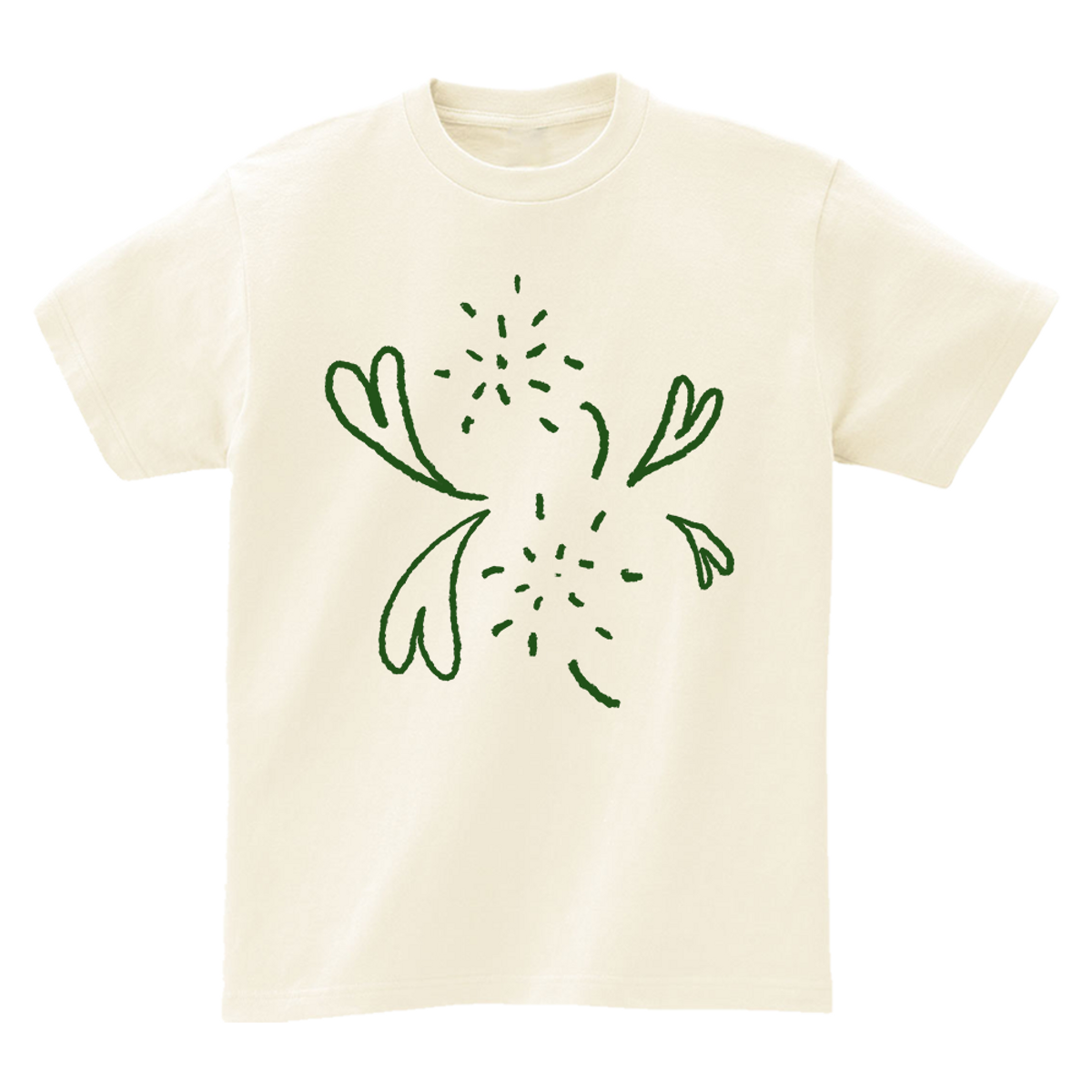 어썸어스(AWESOMEUS) DANDELIONS AND HEARTS T-SHIRTS_4COLOR