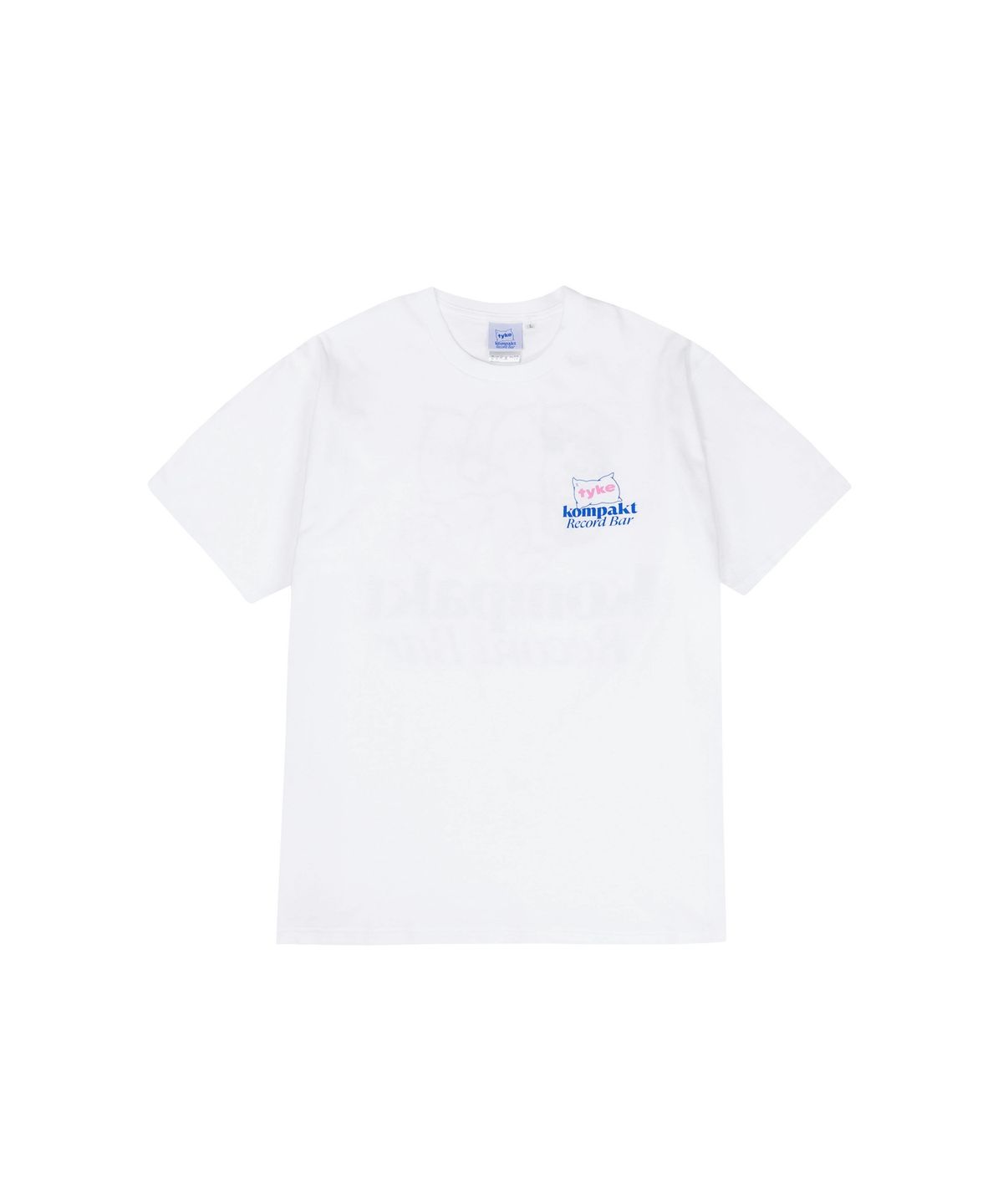 타이크(TYKE) Tyke x Kompakt Record Bar T-shirt White