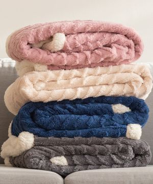 후끈후끈 따뜻한 캠핑 니트 담요 4colors(S/M/L)