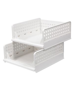 크로스 접이식 슬라이딩 리빙박스 중형 2P