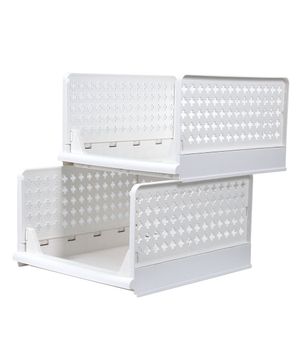 크로스 접이식 슬라이딩 리빙박스 대형 2P