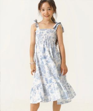 윤지 민소매 여아 원피스 Paris, 베이비핑크