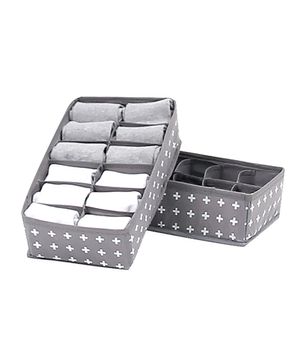 크로스 속옷정리함 12+12칸 [그레이]