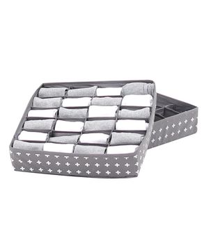 크로스 속옷정리함 24+24칸 [그레이]