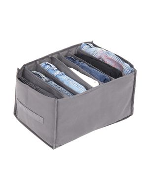 쏙쏙 칸칸이 의류정리함 대형 2P [그레이]