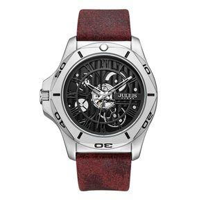 JAH-145 원형 남성가죽시계