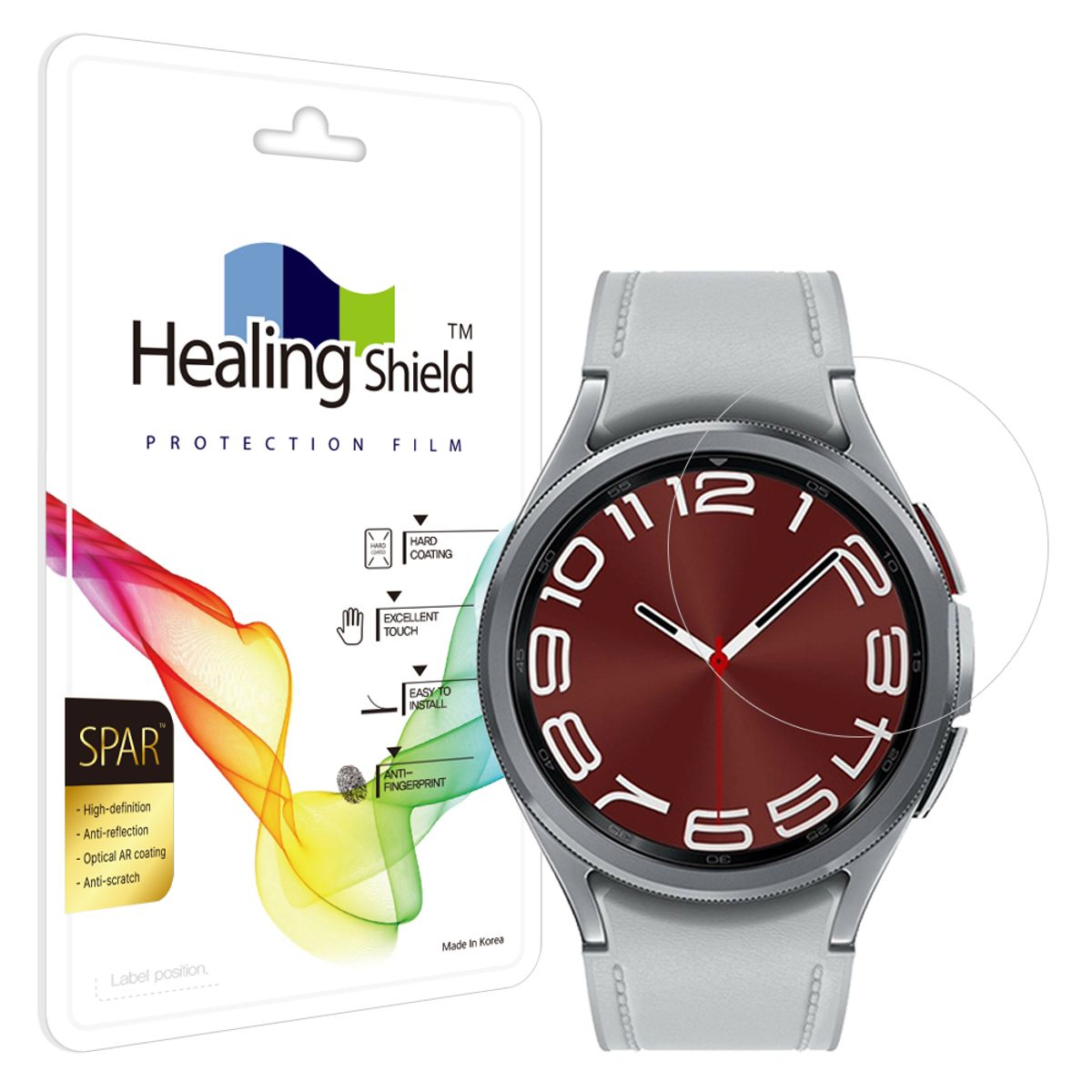 힐링쉴드(HEALINGSHIELD) 갤럭시워치6 클래식 43mm 슈페리어 AR 고화질 액정보호필름 2매