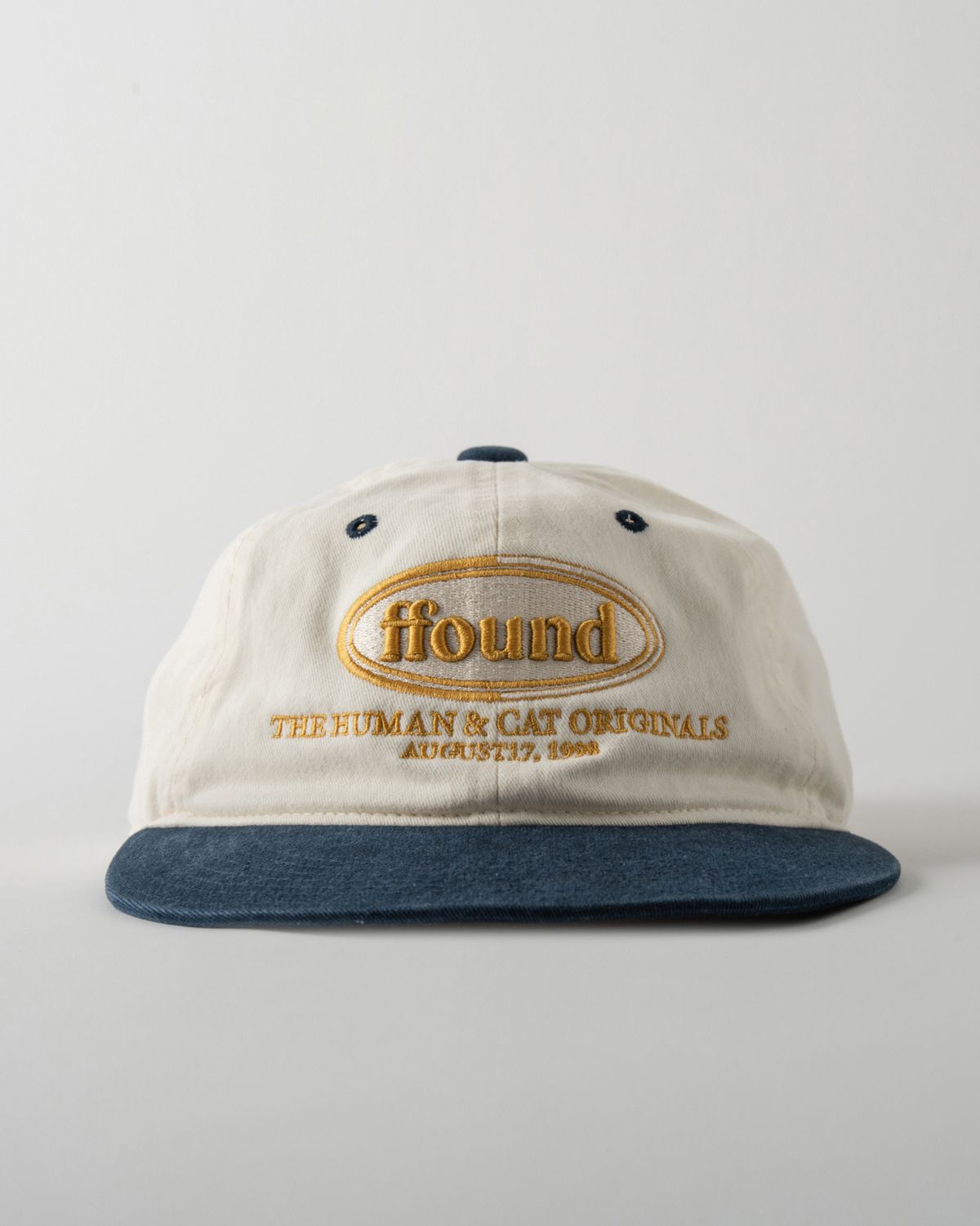 MUSINSA | HUMAN N CAT Pound Washed Vintage Pitched Cap [Navy]