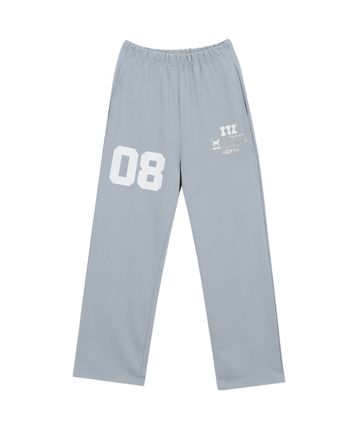 잇자바이브(ITZAVIBE) 08 MINI LOGO SWEAT PANTS - SKY BLUE