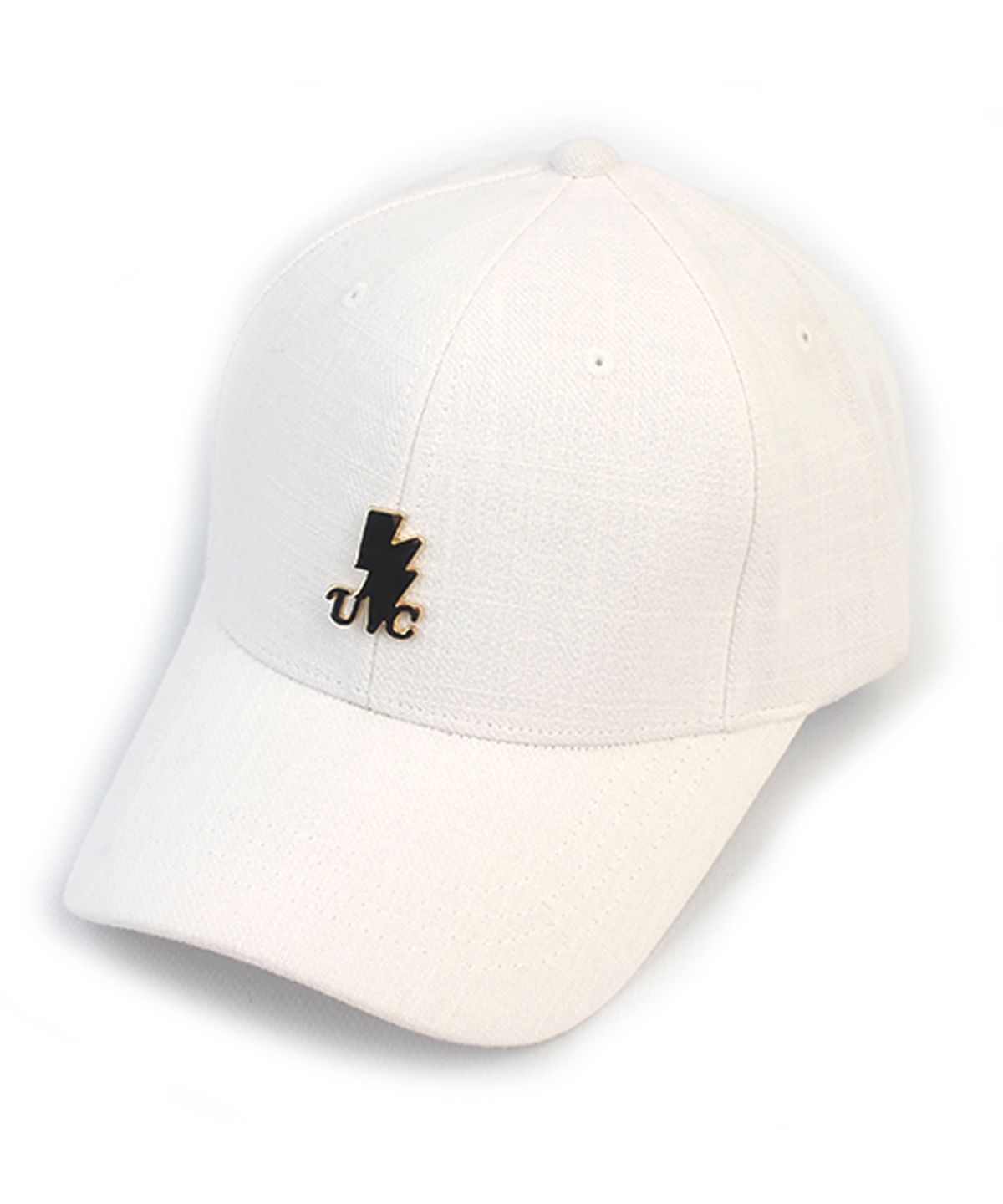 유니버셜 케미스트리(UNIVERSAL CHEMISTRY) Linen Thunder White Ballcap 린넨모자