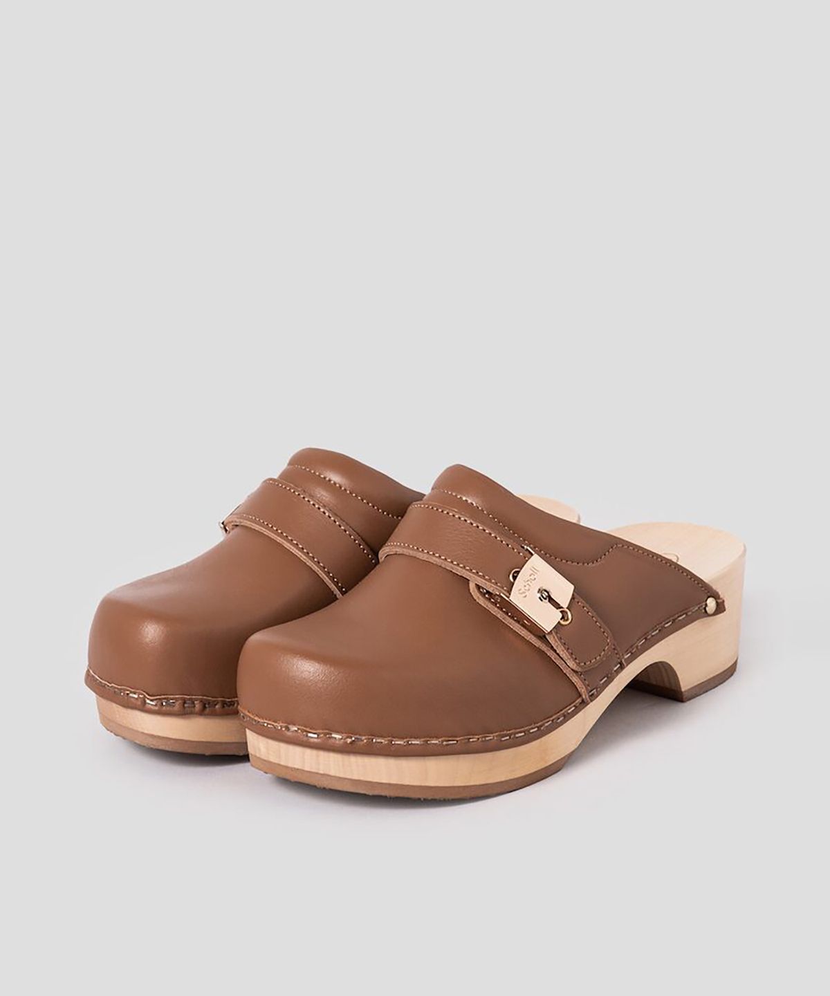 숄(SCHOLL) (WOMEN) 우드 솔 크로그 샌들  와인 (HH44K2W14Z)