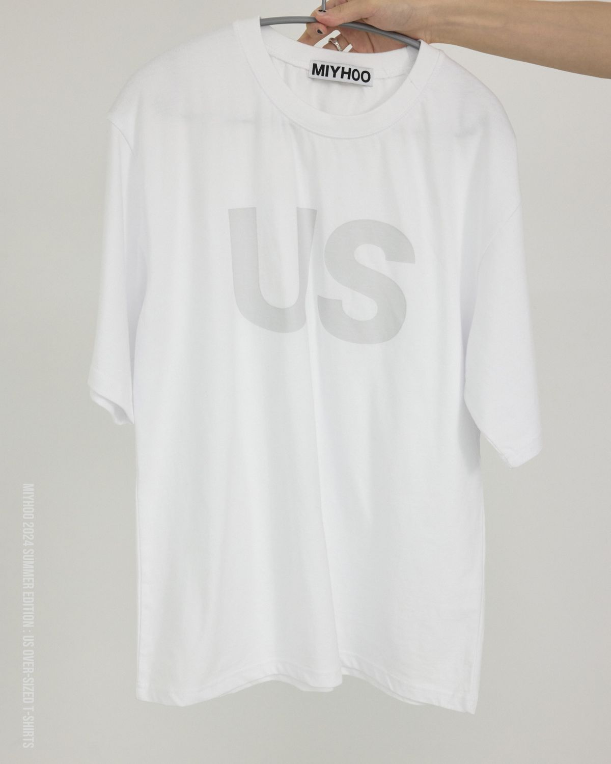 미와이후(MIYHOO) US  OVER-SIZED TEE ( WHITE )