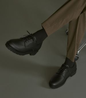 6cm 키높이 로퍼 무광 4홀 더비슈즈 SFT-102