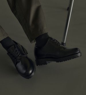 6cm 키높이 로퍼 반유광 4홀 더비슈즈 SFT-103