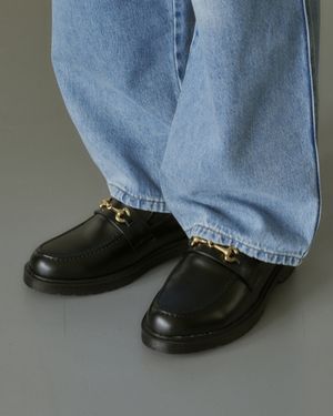 베이직 홀스빗 로퍼 블랙 구두 SFT-202