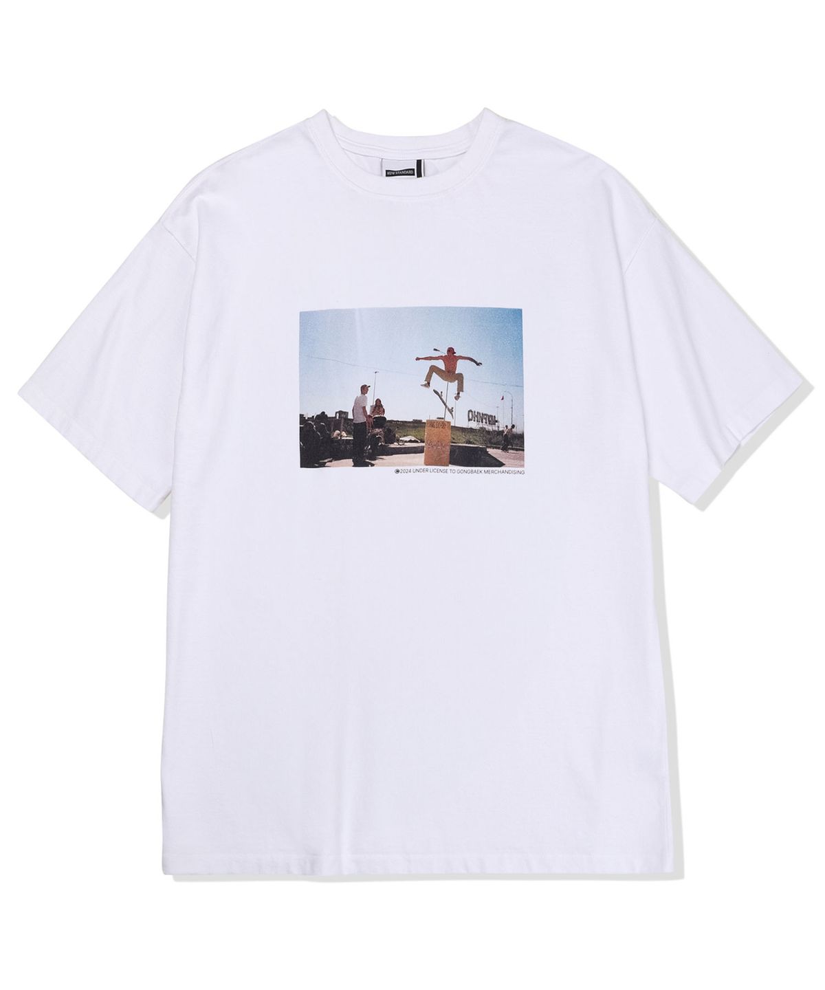 공백(GONGBAEK) Skater Photo Short Sleeve_Off White