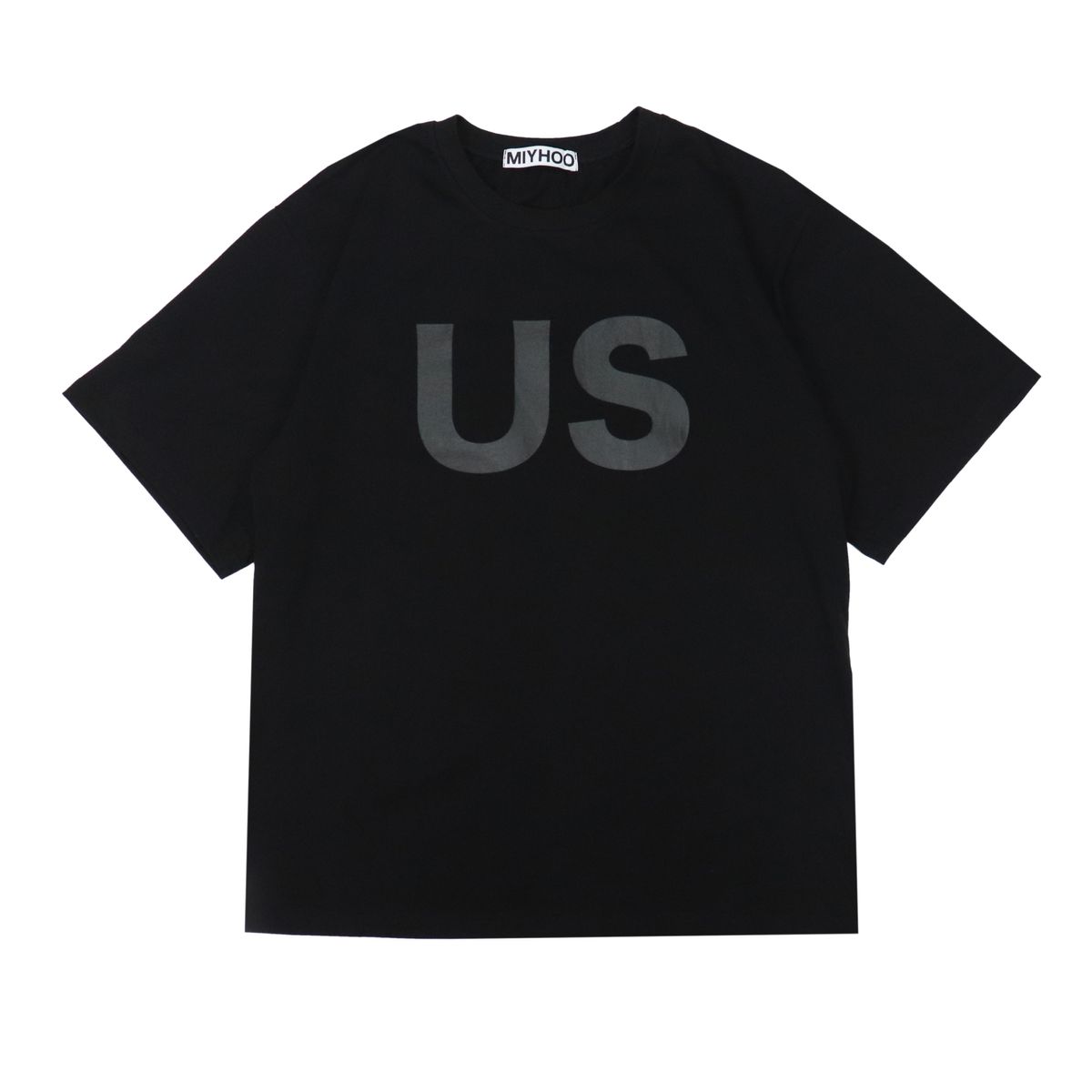 미와이후(MIYHOO) US  OVER-SIZED TEE ( BLACK )