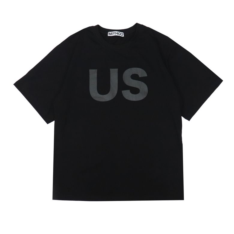 US  OVER-SIZED TEE ( BLACK )