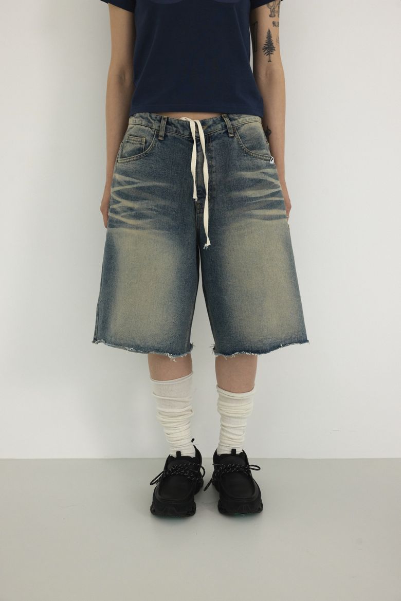 SANDY BERMUDA DENIM PANTS