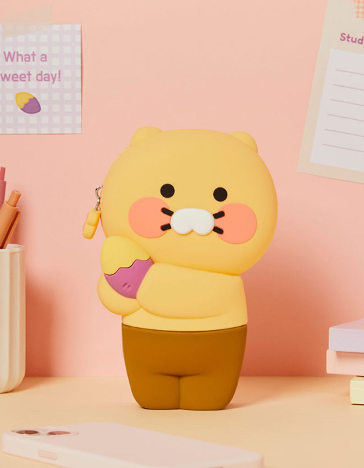 카카오프렌즈(KAKAO FRIENDS) 고구마가 좋아 실리콘 필통_춘식이