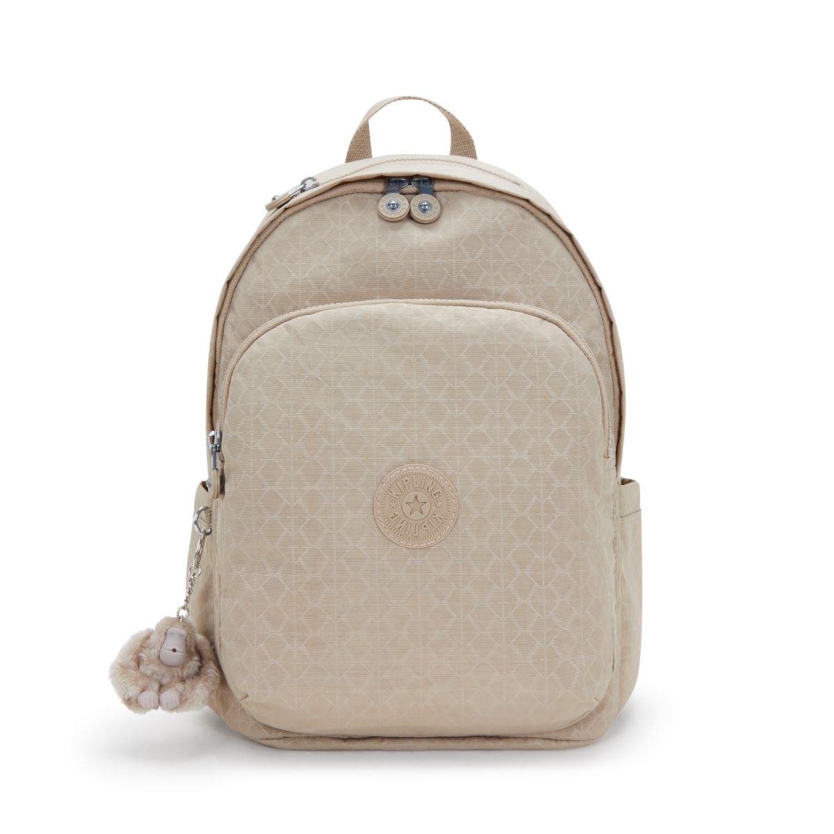 키플링(KIPLING) 백팩 델리아 Sign Beige Emb