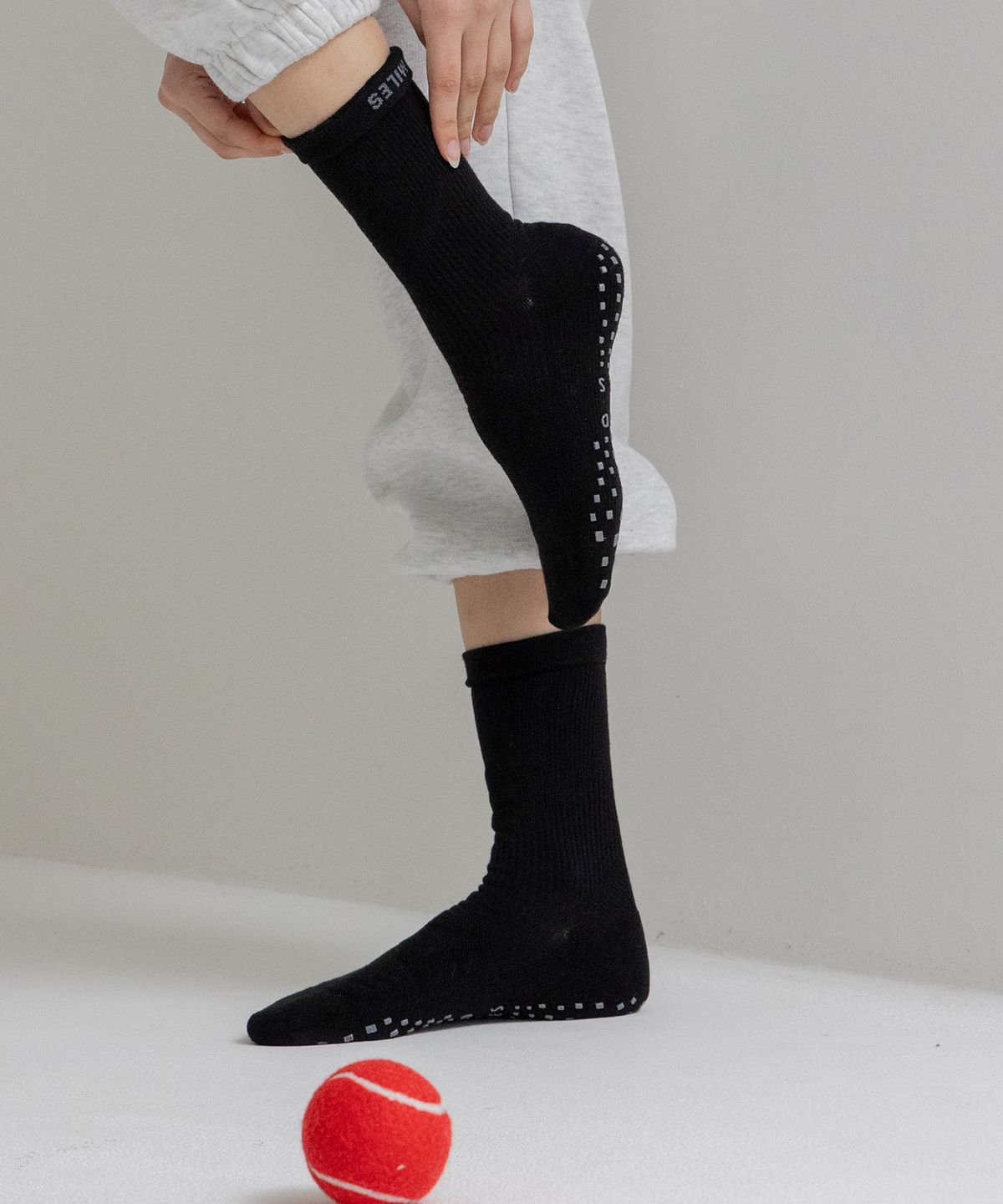 스튜디오 싹스탑(STUDIO SOCKSTOP) 싹스탑 여성용 컴프레션 논습립 스포츠 압박 더블 쿠션양말 2컬레 세트