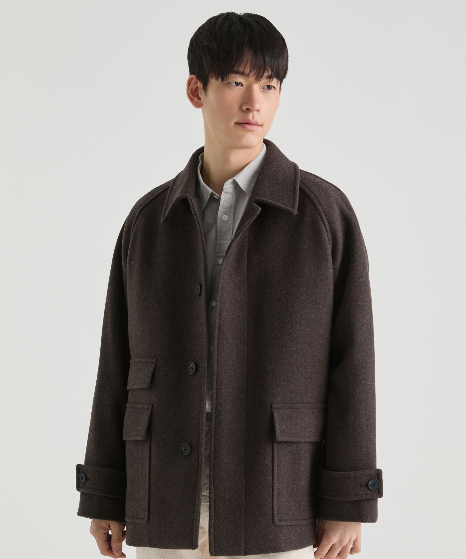 MUSINSA公式 | MUSINSA STANDARD ウールブレンドオーバーサイズハーフ