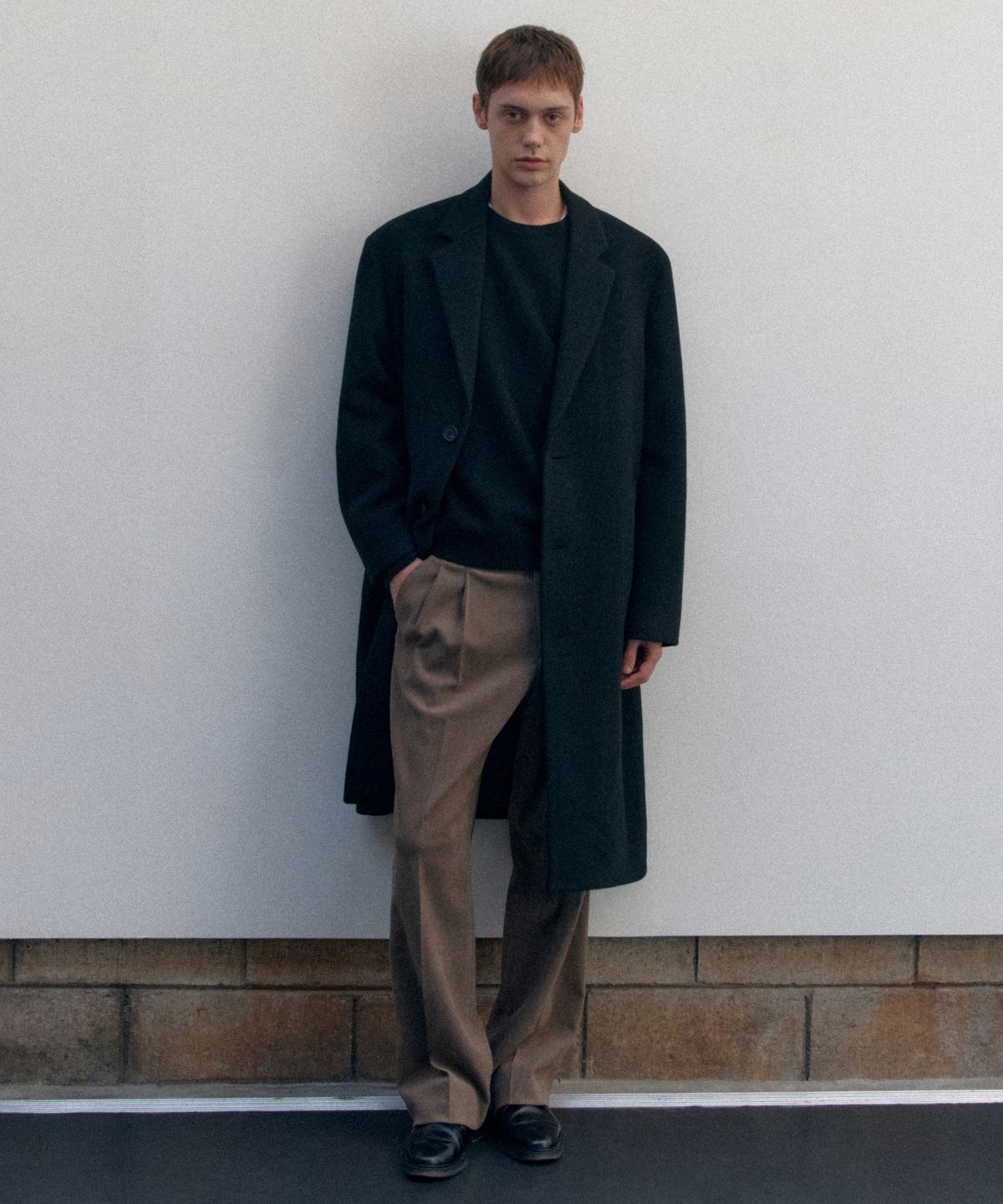 무신사 스탠다드(MUSINSA STANDARD) 데일리 싱글 코트 [블랙]